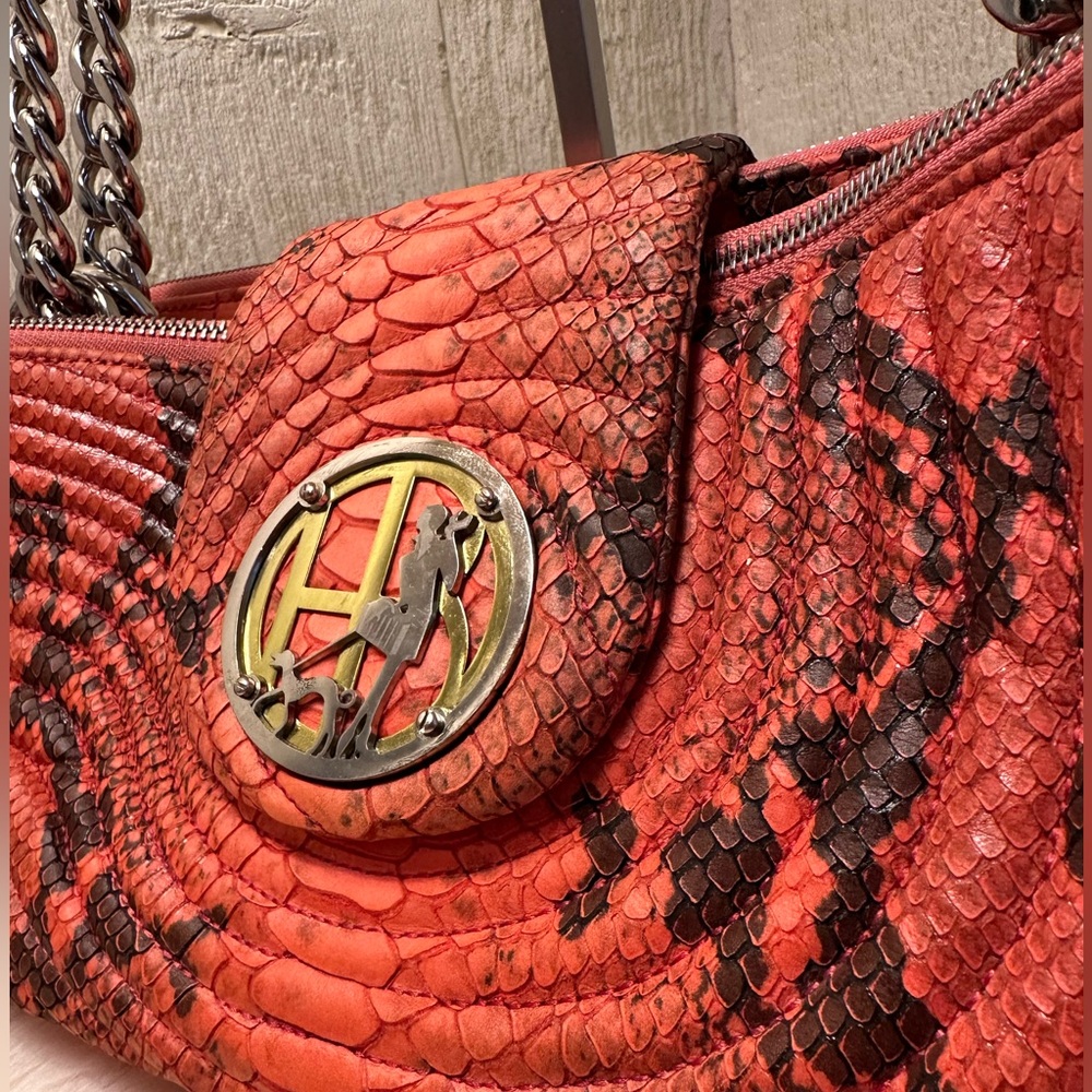 Henri Bendel No. 7 Coral Snake Quilted Crossbody Bag (Hard to find!) - Picture 3 of 10